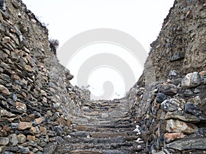 Acient rock steps for town entry