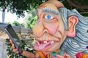 Allegorical float depicting various fantasy characters