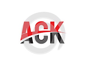 ACK Letter Initial Logo Design Vector Illustration