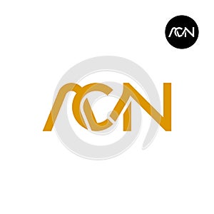 ACN Logo Letter Monogram Design