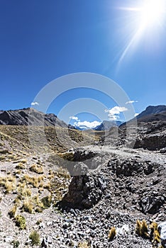 Aconcagua, in the Andes mountains in Mendoza, Argentina
