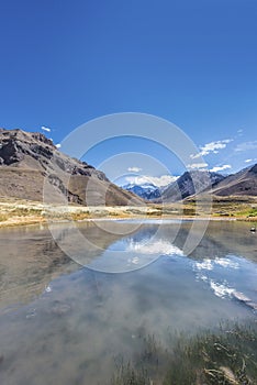 Aconcagua, in the Andes mountains in Mendoza, Argentina