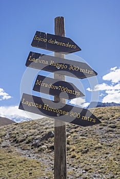 Aconcagua, in the Andes mountains in Mendoza, Argentina.