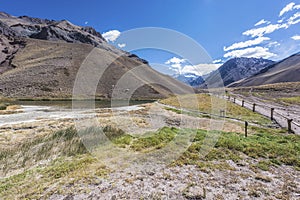 Aconcagua, in the Andes mountains in Mendoza, Argentina.