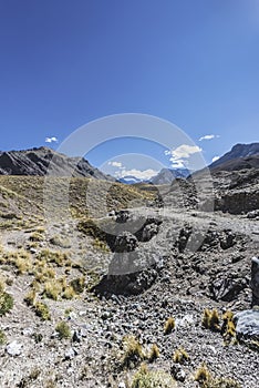 Aconcagua, in the Andes mountains in Mendoza, Argentina.