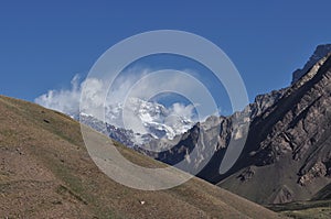 Aconcagua in the clouds