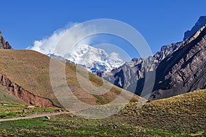 Aconcagua in the clouds