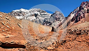 Aconcagua, the highest mountain in South America