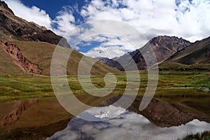 Aconcagua pond reflection