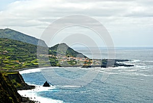 Acores; flores island, panorama of faja grande photo