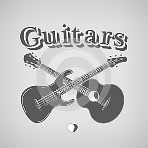 Acoustic and Bass Guitars