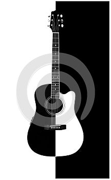 Acoustic-electric guitar