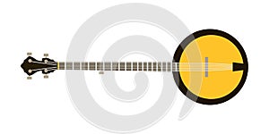 Acoustic electric guitar vector icons isolated illustration guitars silhouette music concert sound retro musical bass