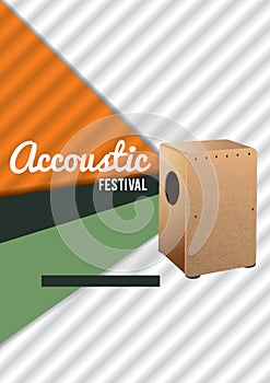 Acoustic festival poster design