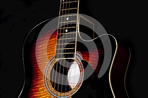 Acoustic guitar body photo