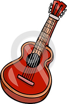 Acoustic guitar cartoon clip art