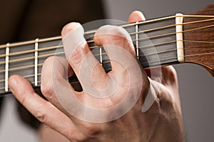 Acoustic guitar chord