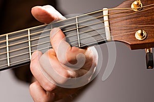 Acoustic guitar chord