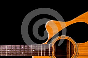 Acoustic guitar detail