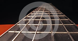 Acoustic Guitar Detail, Fretboard Closeup