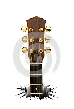 Acoustic guitar for folk music