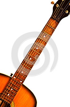 Acoustic guitar fretboard