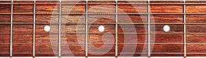 Acoustic guitar fretboard background