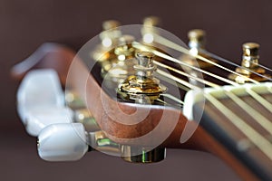 Acoustic guitar headstock