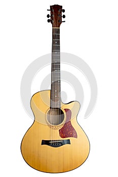 Acoustic Guitar isolated on white background