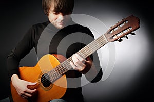 Acoustic guitar player Classical guitarist