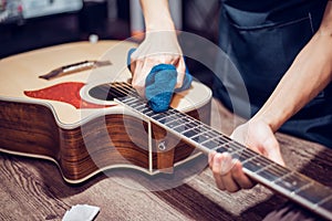 Acoustic guitar repair service