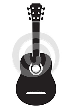 Acoustic guitar silhouette