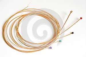 Acoustic guitar strings photo