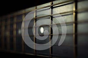 Acoustic guitar Strings background