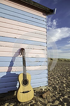 Acoustic guitar on vacation