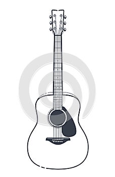 Acoustic Guitar Vector photo