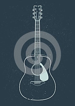 Acoustic Guitar Vector photo