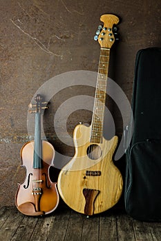 Acoustic guitar and violin