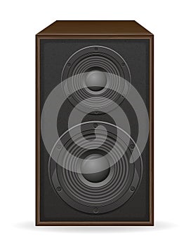 Acoustic loundspeaker vector illustration