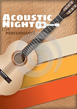 Acoustic night poster design