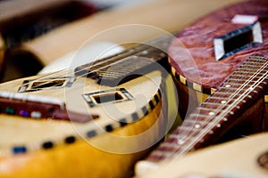 Acoustic rustic guitar