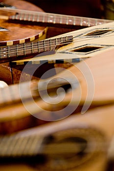 Acoustic rustic guitar