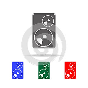 acoustic speakers icon. Elements of cinema and filmography multi colored icons. Premium quality graphic design icon. Simple icon f