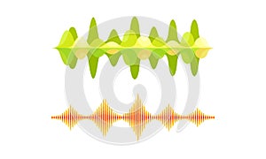 Acoustic Waves as Audible Sound with Compression and Decompression Vector Set