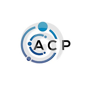 ACP letter logo design on black background. ACP creative initials letter logo concept. ACP letter design