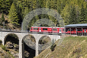 Acqua da Pila Bridge on the Bernina railway