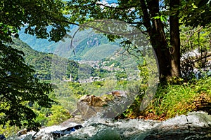 Acqua Fraggia waterfalls in Borgonuovo - Val Bregaglia IT