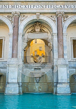 Acqua Paola Fountain in Rome, Italy.