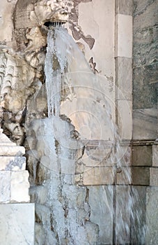 The Acqua Paola frozen Fountain