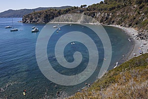 Acquarilli beach, on island of Elba, Tuscany